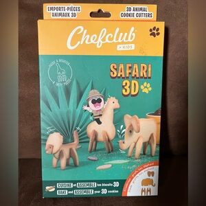 Safari 3D Animal Cookie Cutters -